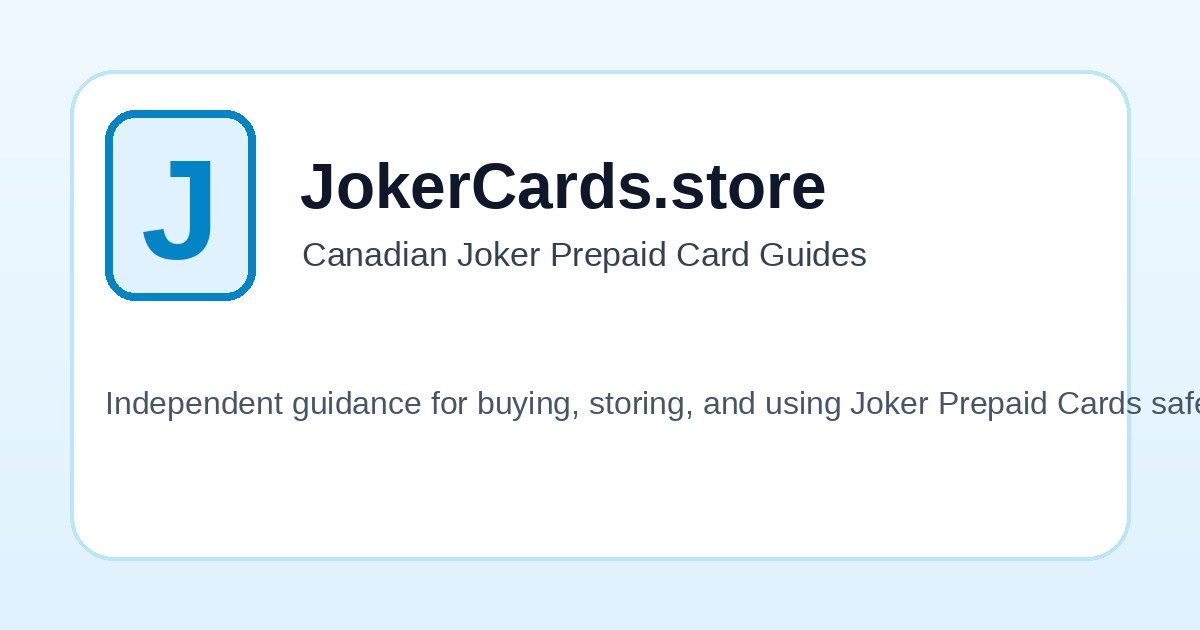 Joker Prepaid Card Pricing and Denominations